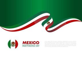 fête de l'indépendance du mexique pour la célébration nationale les 16 et 17 septembre vecteur