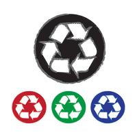 Recycler signe symbole signe vecteur