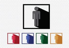 Pictogrammes icônes de personnes pour les applications mobiles Web et les signes de personnes vecteur