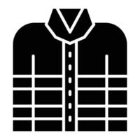 icône de glyphe de veste de pompier vecteur