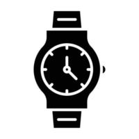 icône de glyphe de montre-bracelet vecteur