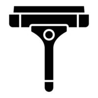 icône de glyphe de raclette vecteur