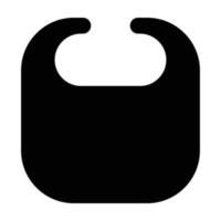 icône de glyphe de bavoir