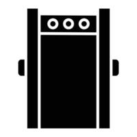 icône de glyphe de porte de sécurité vecteur