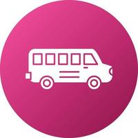 style d'icône d'autobus scolaire vecteur