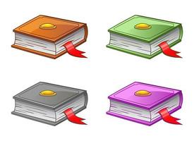 illustration de conception de vecteur de livres isolé sur fond blanc