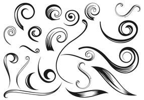 Swirly flourish vectors