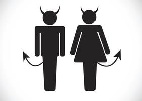 Pictogramme diable icône symbole signe vecteur