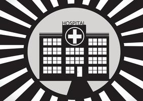Hôpital, construction d&#39;icône illustration en illustration vecteur