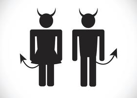 Pictogramme diable icône symbole signe