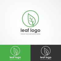 logos de vecteur d'élément nature écologie feuille arbre vert