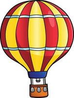 illustration de clipart de dessin animé de ballon à air chaud vecteur