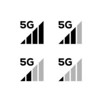 icônes wifi sans fil vectorielles isolées sur fond blanc vecteur