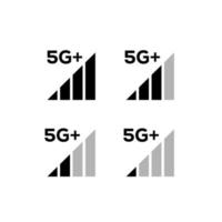 icônes wifi sans fil vectorielles isolées sur fond blanc vecteur