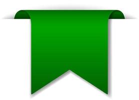 conception de bannière verte sur fond blanc vecteur