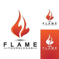 modèle de vecteur de conception de logo de flamme de feu