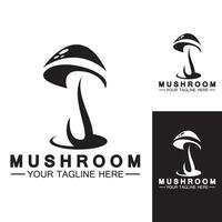 modèle de conception de vecteur de logo champignon