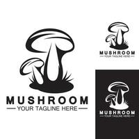 modèle de conception de vecteur de logo champignon