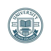 modèle de vecteur de conception de logo d'éducation universitaire