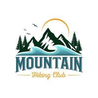 modèle de vecteur de conception de logo de montagnes