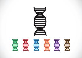 Icône de synnol signe ADN vecteur