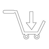 acheter shopping cart icône symbole Illustration design vecteur