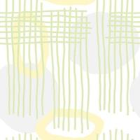 doodle géométrique blanc dessiné à la main fond d'écran sans couture pastel vert jaune abstrait. joli motif d'asie vectorielle pour papier, tissu, livre, cuisine, enfants. vecteur
