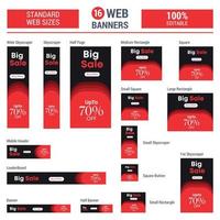 couleur d'arrière-plan du modèle de bannière de publicités web avec des formes géométriques vecteur