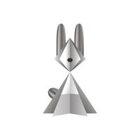 lapin de vecteur de papier sur fond blanc