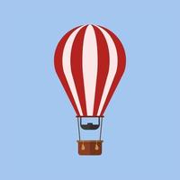 icône de vecteur de ballon à air volant. montgolfière. conception de dessin animé plat. illustration vectorielle.