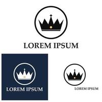 ensemble d'icônes de couronne. collection de couronnes pour le leadership des champions gagnants. éléments vectoriels isolés pour l'hôtel de jeu d'étiquette de logo une conception d'application. couronne de princesse roi reine royale. vecteur