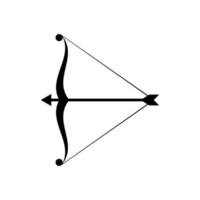 vecteur d'icône de tir à l'arc. modèle d'arc et de flèche. icône de cupidon