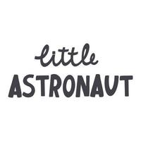 lettrage petit astronaute vecteur