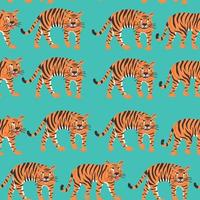 tigres rayés de modèle sans couture