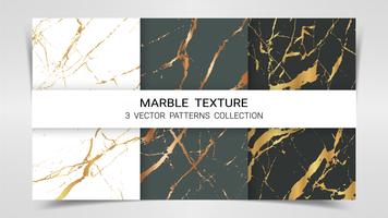 Texture marbre, ensemble Premium de la collection de modèles de vecteur. vecteur