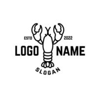 fichier vectoriel de logo de homard