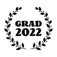classe de 2022 insigne félicitations diplômés design concept vecteur grad étiquette