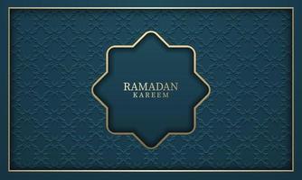 graphique vectoriel du ramadan kareem avec fond vert. digne des cartes de voeux, papiers peints et autres arrière-plans du ramadan.