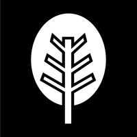 signe de symbole icône arbre vecteur