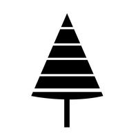 signe de symbole icône arbre vecteur