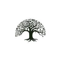 création de logo d'arbre vecteur