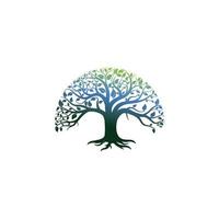 création de logo d'arbre vecteur