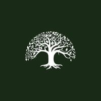 création de logo d'arbre vecteur