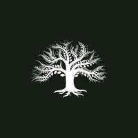 création de logo d'arbre vecteur