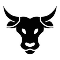 logo tête de taureau et de vache vecteur