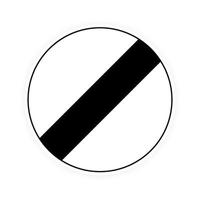 illustration vectorielle de style plat de signe de dérestriction de trafic rond national britannique. vecteur
