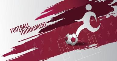 tournoi de football, conception de l'aménagement sportif vecteur