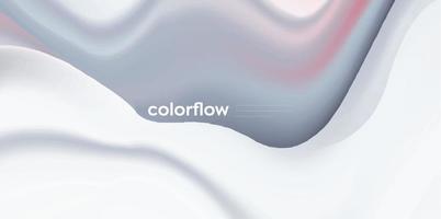 fond d'onde liquide coloré, élément vectoriel de flux de couleur 3d dynamique pour site Web, brochure, affiche. illustration vectorielle ondulée colorée, conception de fond moderne.