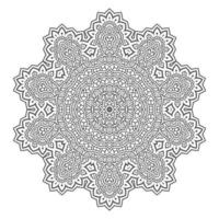 beau vecteur de mandala d'art en ligne pour la conception