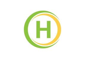 ceci est un logo de lettre h créatif vecteur